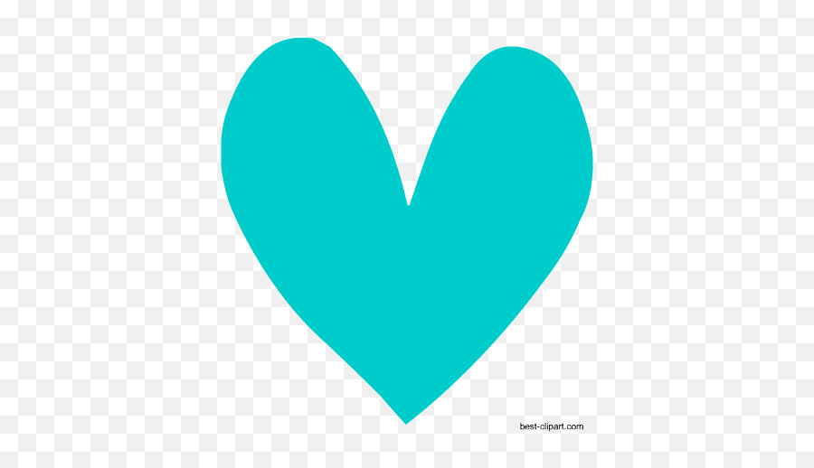 Free Heart Clip Art Images And Graphics - Cute Heart Clipart Emoji,Teal Heart Emoji