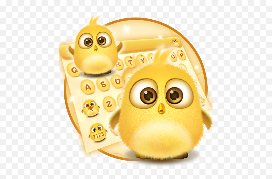 Lovely Yellow Bird Keyboard - Cartoon Emoji,Yellow Bird Emoji