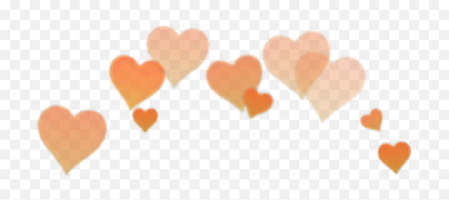 Orange Heart - Heart Overlay Png Emoji,Orange Heart Emoji