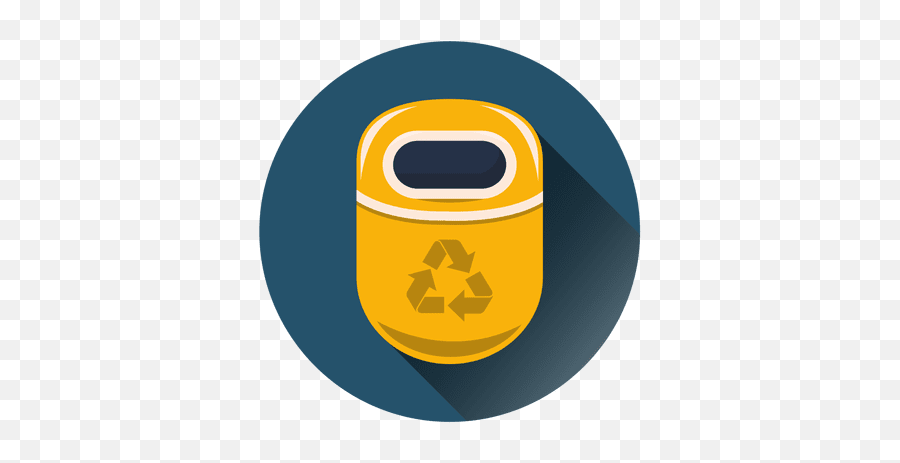 Recycle Bin Round Icon Over Circle - Language Emoji,Recycle Emoji
