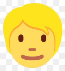 Blond Hair Emoji - Happy