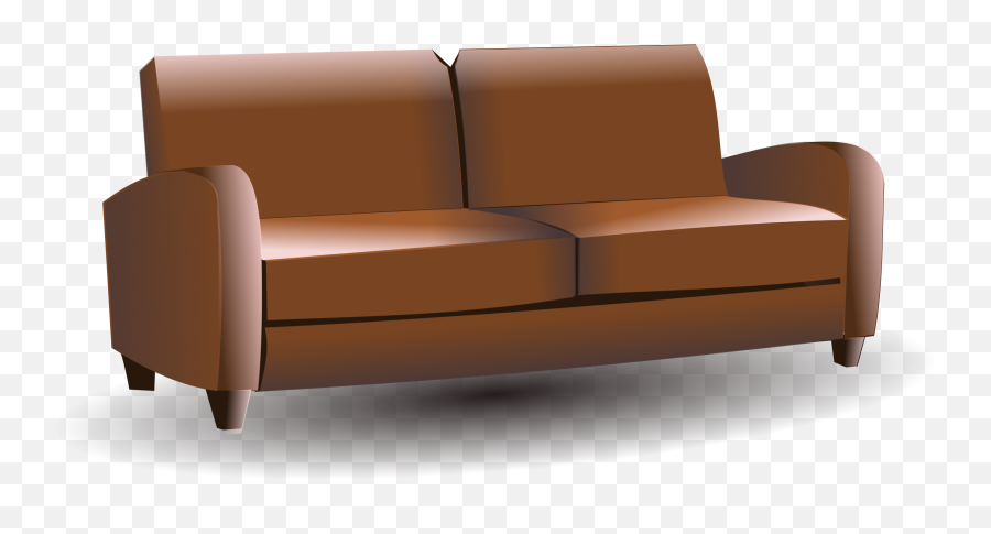 Furniture Clipart Love Seat Furniture Love Seat Transparent - Brown Couch Clipart Transparent Emoji,Sofa Emoji
