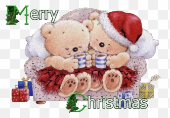 Santa Teddy Bears - Merry Christmas Cute Greetings Gif Emoji