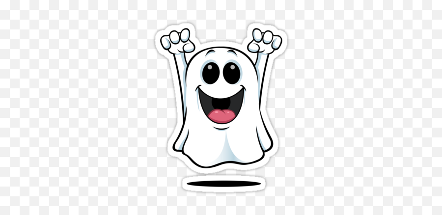 Ghost Prank That Is Side Splitting And - Cartoon Ghost Clipart Emoji,Clever Emoji