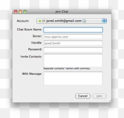 Adium Group Chat Jabber Account - Input Field Emoji