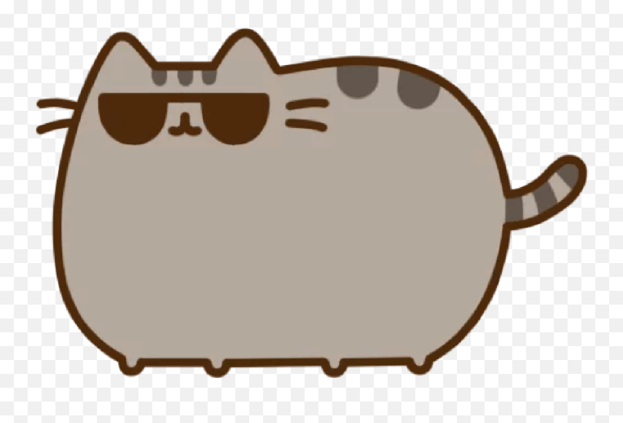 Library Of Cat Book Vector Black And - Pusheen The Cat With Sunglasses Emoji,Pusheen Cat Emoji