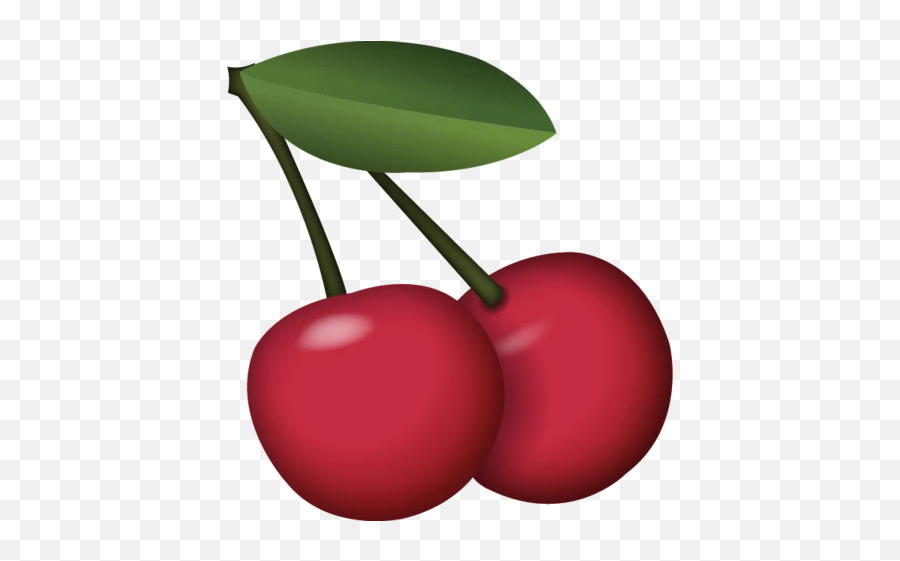 Cherry Emoji - Cherry Emoji Png,Fruit Emojis