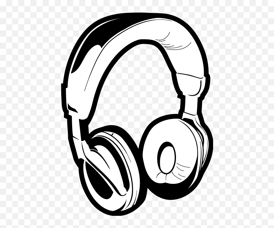 452 Headphone Free Clipart - Headphone Clipart Black And White Emoji,Emoji Headphones