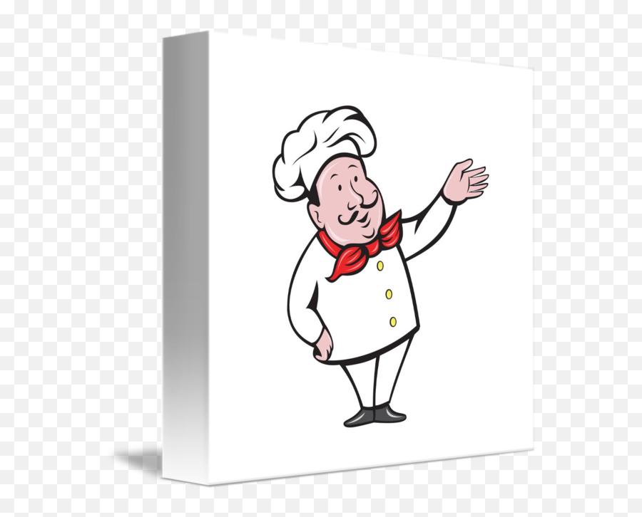 Fcci39 - Cartoon French Chef Emoji,Chef Emoticon