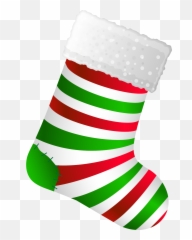 Ftestickers Christmas Stocking Red Green - Stockings Clipart Emoji