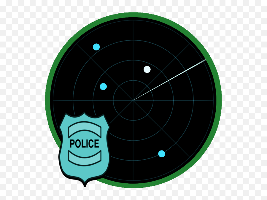 Police Radar Scanner 1 - Circle Emoji,Police Chase Emoji