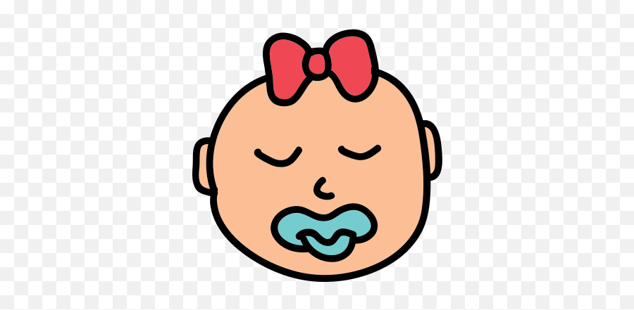 Sleeping Baby Girl Icon - Cute Girl Sleeping Icon Png Emoji,Sleeping Baby Emoji