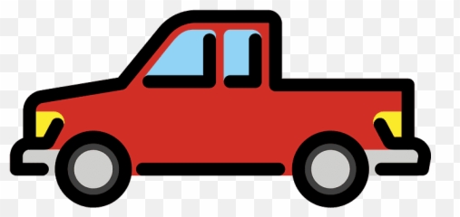 Pickup Truck Emoji Clipart Free Download Transparent Png - Truck Emoji Copy And Paste,Downloadable Emojis