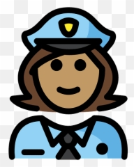 Woman Police Officer Emoji Clipart - Imágenes De Aduanas Animadas