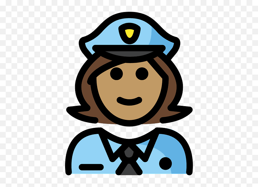 Woman Police Officer Emoji Clipart - Imágenes De Aduanas Animadas,Police Officer Emoji