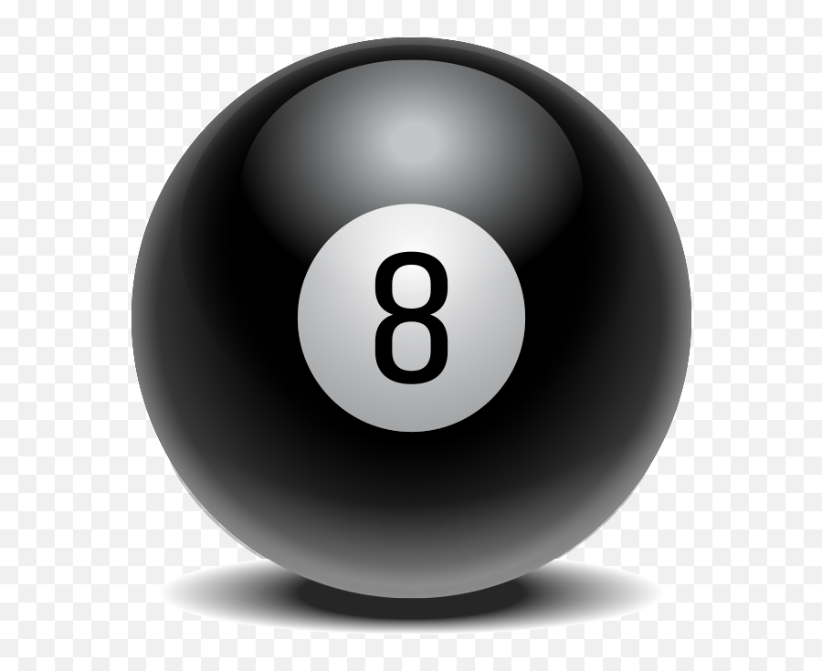 The Magic Eight Ball - Billiard Ball 8 Png Emoji,Eight Ball Emoji
