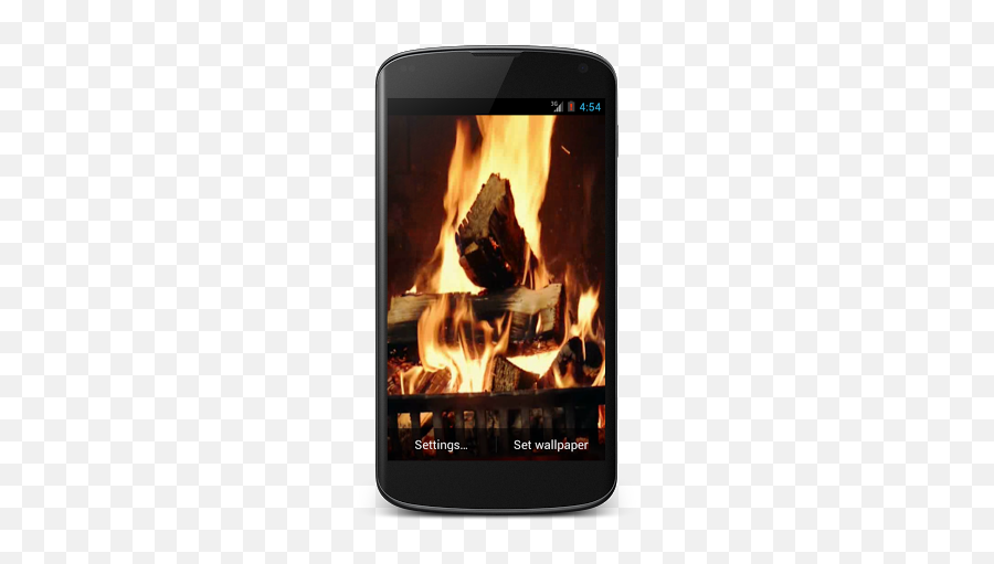 Fireplace Video Live Wallpaper For Sharp Aquos Ever Sh - Smartphone Emoji,Fireplace Emoji