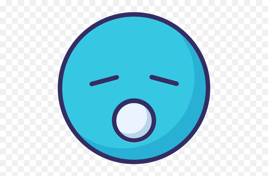 Sleepy Emoji Icon Of Colored Outline Style - Available In Dot,Sleep Emoji Text