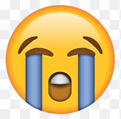Download Laugh Cry Emoji Png - Crying