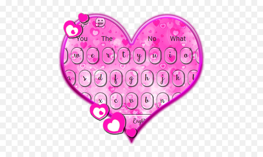 Pink Heart Keyboard Theme - Heart Emoji,Pink Heart Emojis