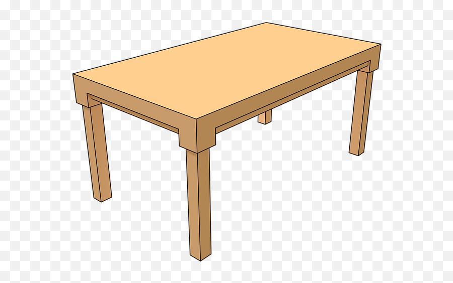 Free Wooden Table Table - Coffee Table Emoji,Ping Pong Emoji