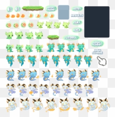 2048 Dragon Island - Sprites Emoji