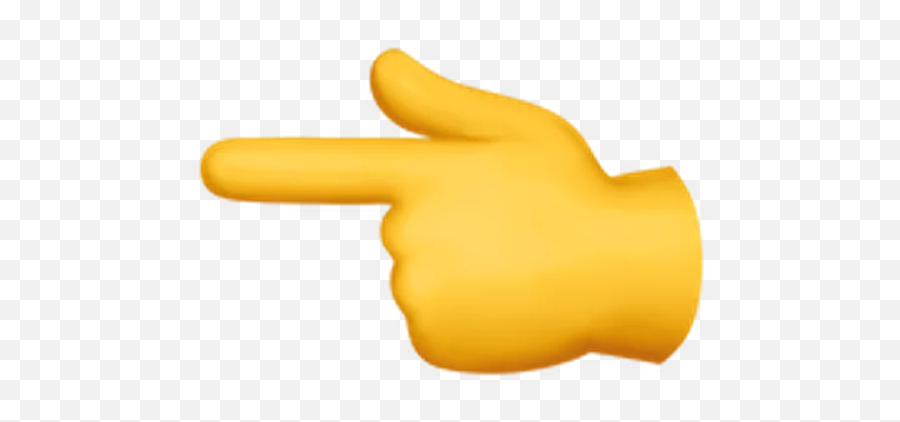 Sticker - Hand Pointing Left Emoji,3 Finger Emoji