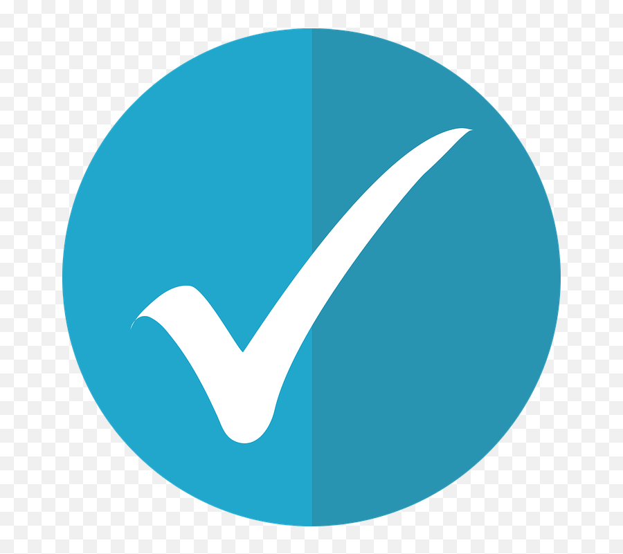 Free Done Check Mark Images - Blue Mark Tick Png Emoji,Oh Well Emoticon