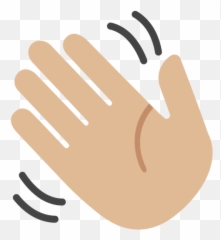 Medium - Wave Hand Emoji,Waves Emoji
