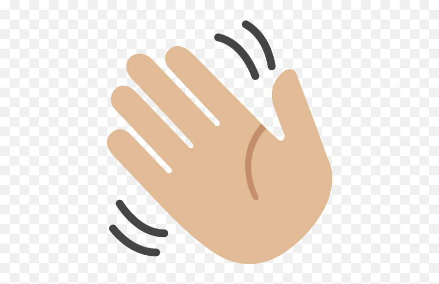 Medium - Wave Hand Emoji,Waves Emoji