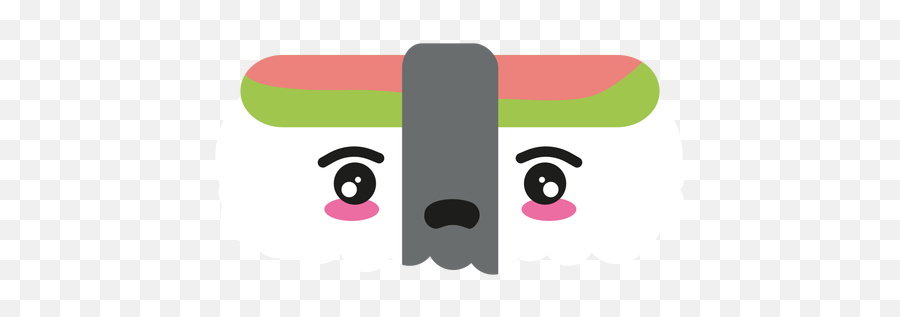 Kawaii Face Sushi Nigiri Food - Graphic Design Emoji,Mexican Food Emoji