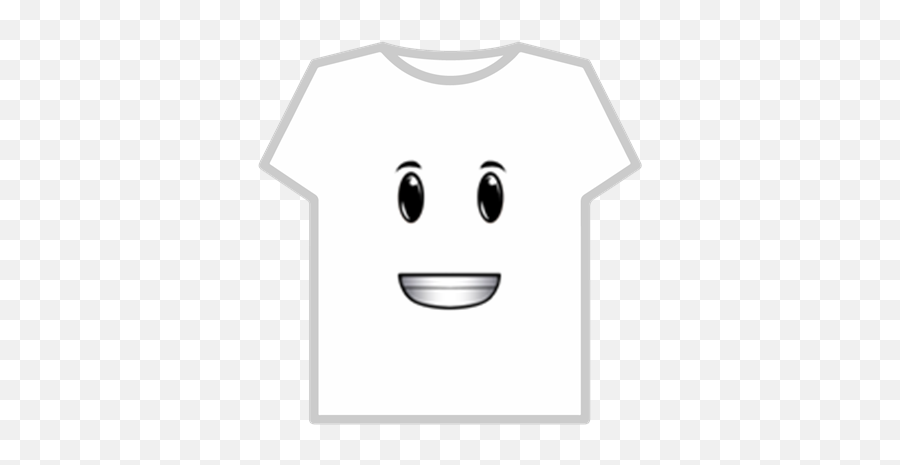 Friendly Smile - Roblox Face T Shirt Emoji,Sheepish Emoticon