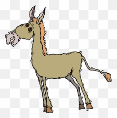 Mule Clipart Domesticated Mule Domesticated Transparent - Tall Donkey Emoji,Jackass Emoji