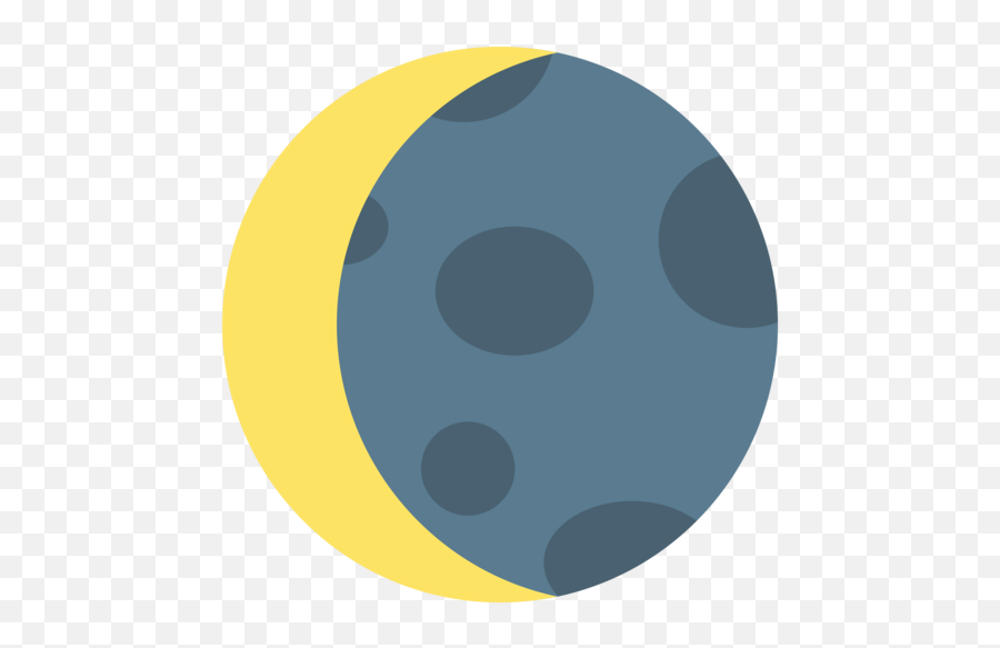 Waning Crescent Moon Emoji - Moon Icon Facebook,Moon Emojis