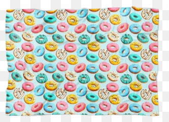 Donut Enthusiast Fleece Blanket - Smiley Emoji,Bleach Emoticon