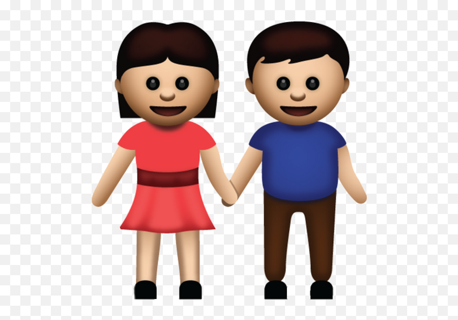 Emoji De Pareja Whatsapp Png Image - Holding Hands Emoji Transparent,Foto De Emoji