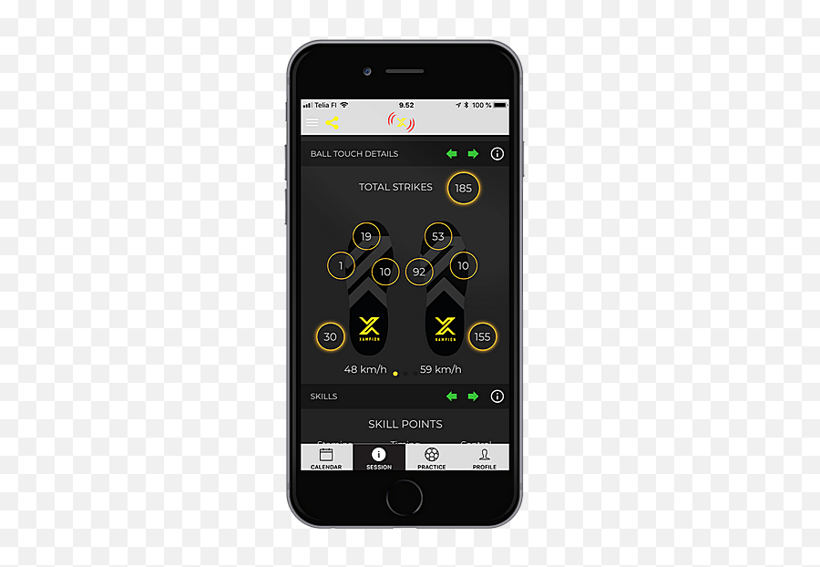 Xampion Football Tracking System Xampion - Smartphone Emoji,Toe Emoticon