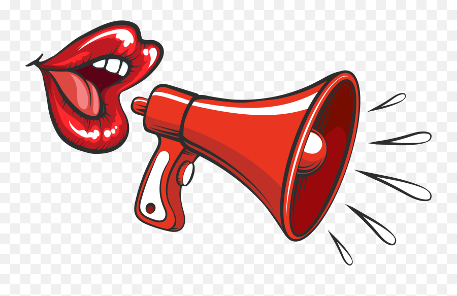 Mouth Megaphone Clipart - Transparent Megaphone Clipart Emoji,Megaphone Emoji