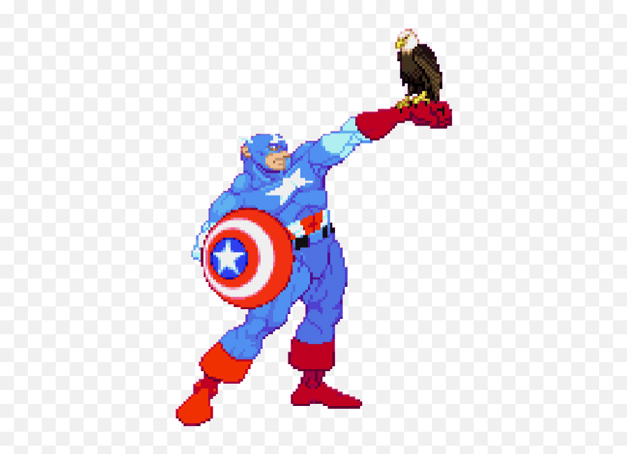 Top Eagle Dive Stickers For Android U0026 Ios Gfycat - Animado Capitan America Gif Emoji,Eagle Emoji