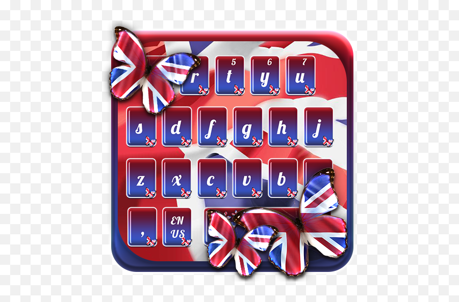 Uk Flag Butterfly Keyboard Theme U2013 Appar På Google Play - Technology Applications Emoji,British Flag Emoji