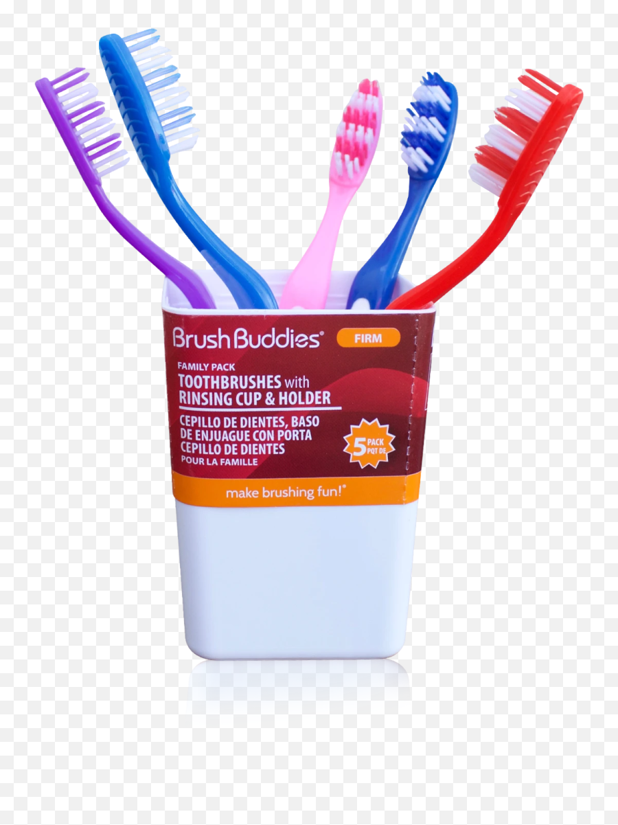 Adult Family Pack U2013 Brush Buddies - Toothbrush Pack Png Emoji,Toothbrush Emoji