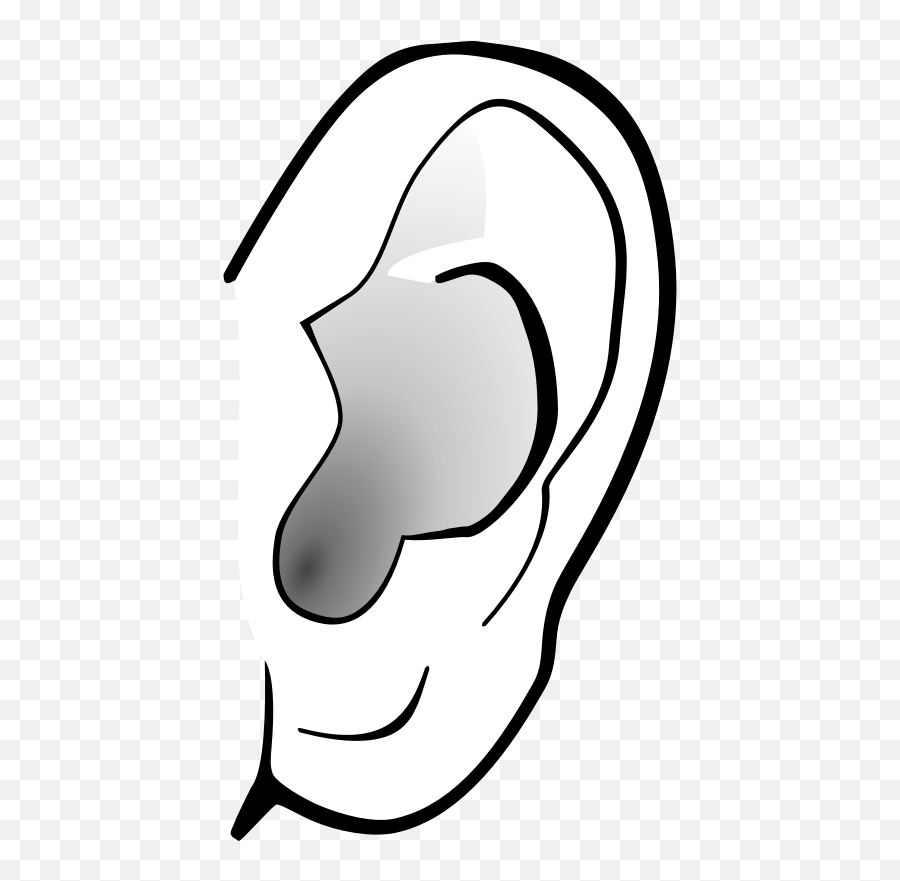 Ear Emoji Face Emoticon Smiley - Clip Art Picture Of Ear,Listening Emoji