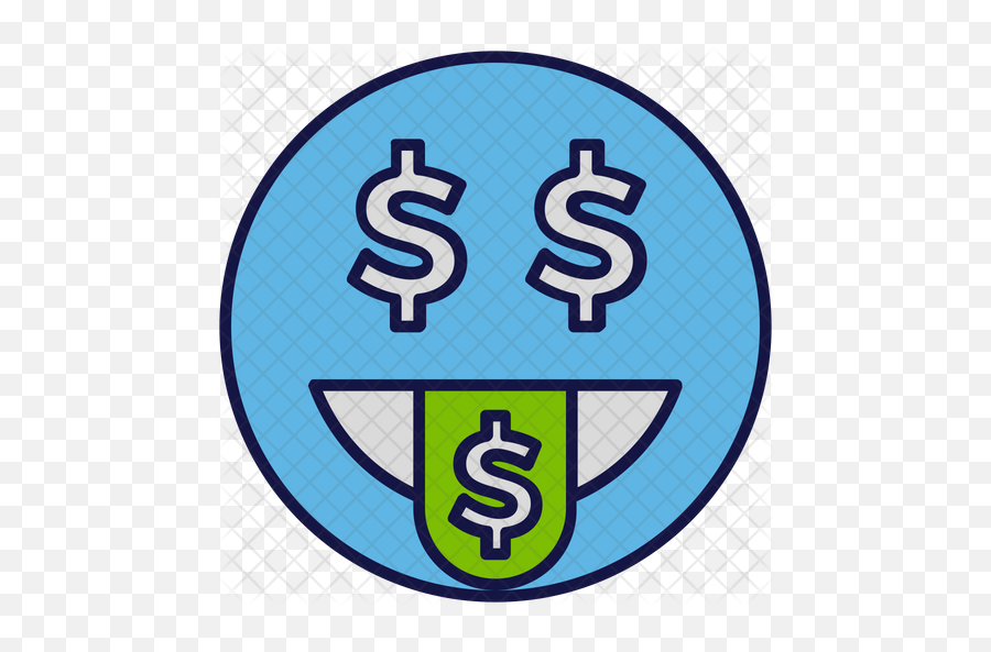 Money Tongue Emoji Icon Of Colored - Happy,Money Tongue Emoji