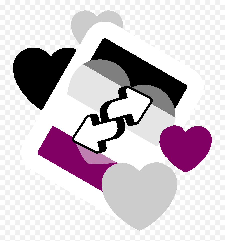 Asexual Asexualflag Acepride Sticker By Gee Theyhe - Girly Emoji,Asexual Flag Emoji