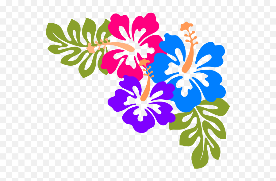 Luau On Hula Girls Hawaiian Girls And Luau Party Clip Art - Hawaiian Clipart Emoji,Hula Girl Emoji