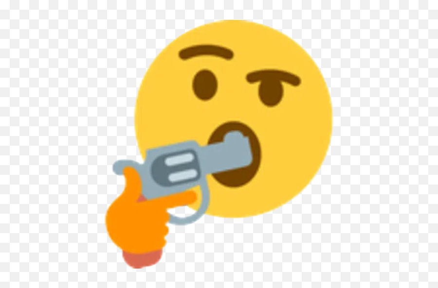 Kek Or Cringe Pt2 Whatsapp Stickers - Stickers Cloud Thinking Gun Emoji,Cringe Emoticon