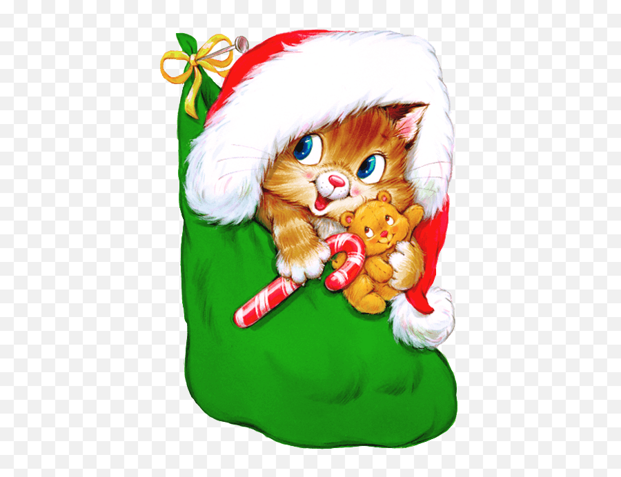 Christmas Kitten Clipart - Clip Art Library Christams Clip Art Cats Emoji,Cat Ascii Emoticon