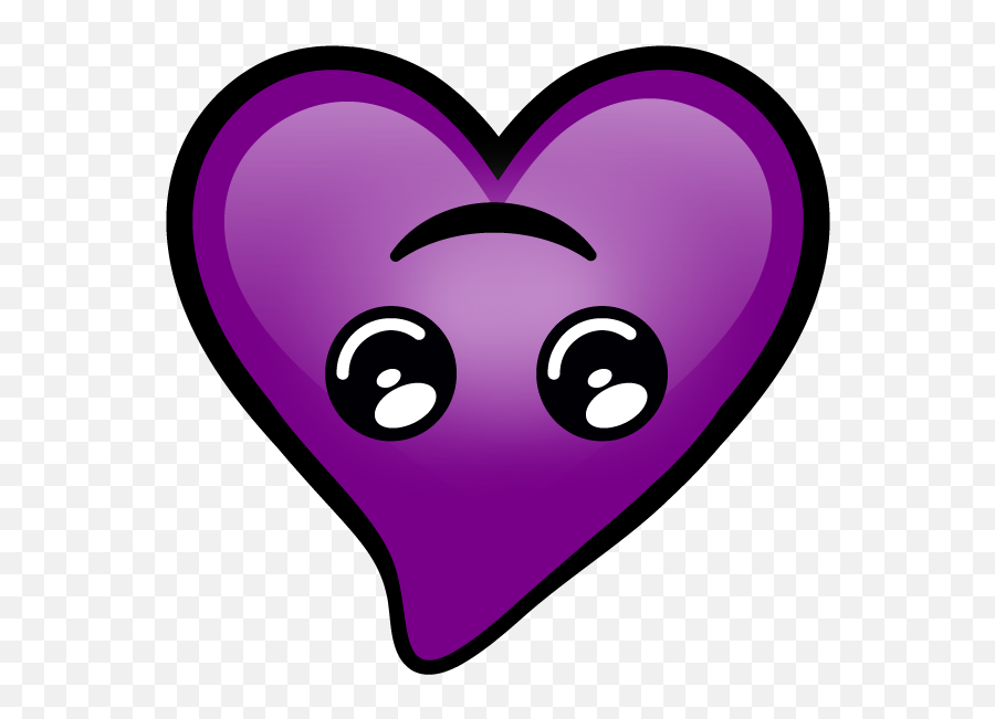 Purple Hearts - Heart Emoji,Purple Eggplant Emoji