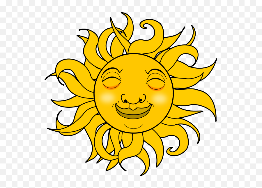 Summer Smiling Sun Vector Image - Smiling Sun Symbol Clip Art Emoji,Sun Emoticon
