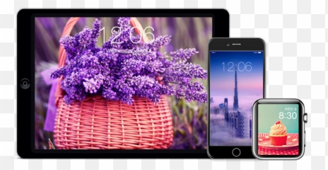 Wallpapers - Lavender Flower Emoji